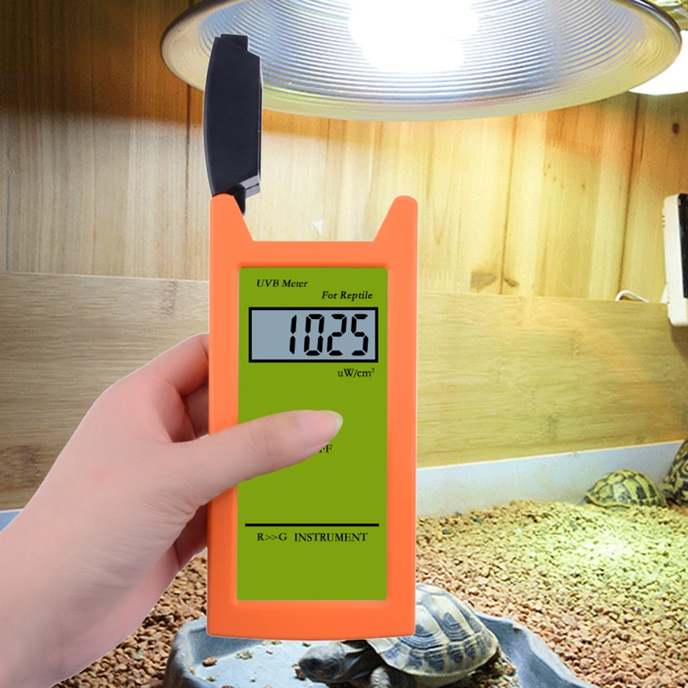 

UVB Test Instrument Instant Reading UV Radiometers Phototherapy Irradiance Meter Radiation Detector for Reptile Lamp UVB Testing