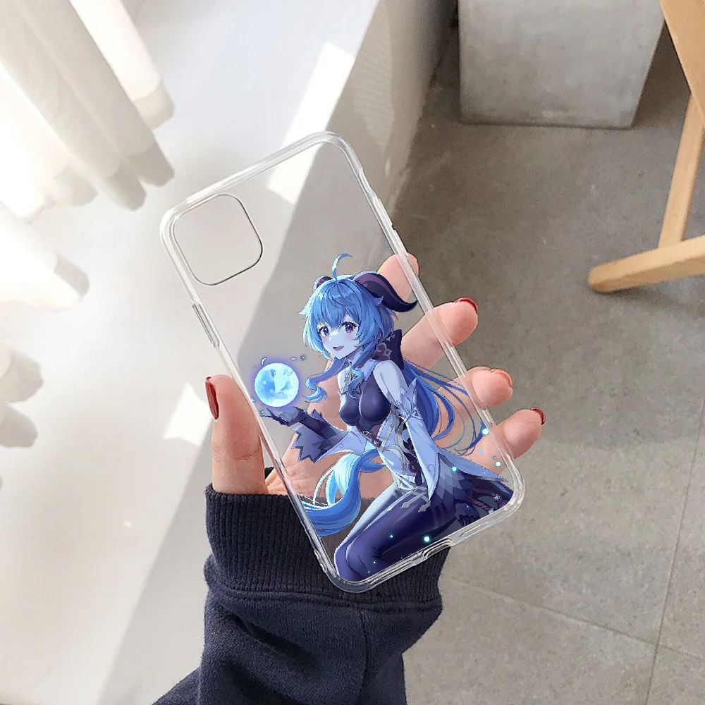Чехол для телефона Genshin Impact Ganyu Huawei P Mate P10 P20 P30 P40 10 20 Smart Z Pro Lite 2019 прозрачный