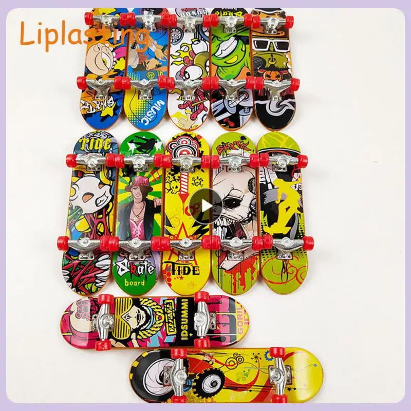 

Good Printing Finger Skateboard Funny Fingertip Games Alloy Non-slip Classic Toy For Kids Brain Game Creative Puzzle Toys
