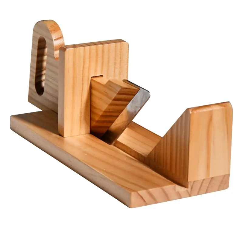 Резак для колбас Премиум колбаса Салями гильотина деревенский деревянный дизайн