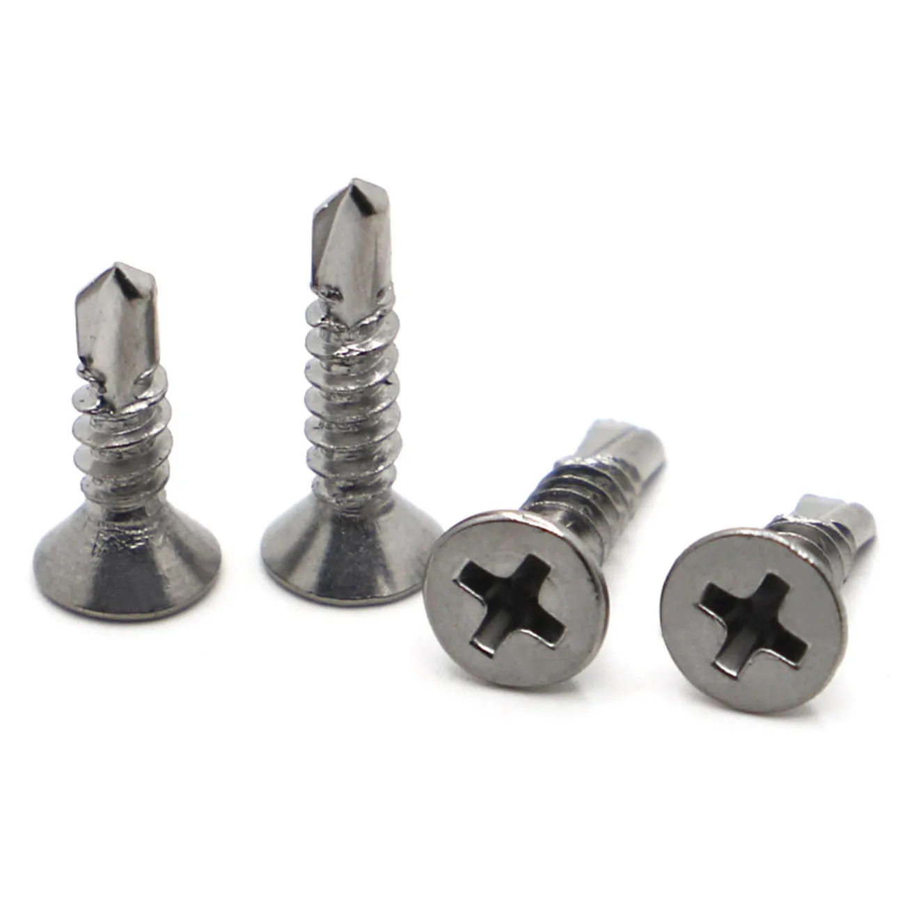 

M3.5 M4.2 M4.8 M5.5 M6.3 410 Stainless Steel Cross Phillips Flat Head Self-drilling Screw Self-tapping Dovetail Screw