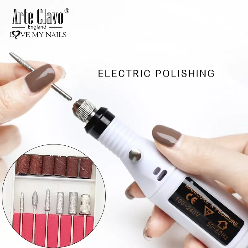 

NEW IN Set Professional Electric Nail Drill Machine Manicure Pedicure Drill Set Ceramic Nail File Nail Drill Equipment Tools