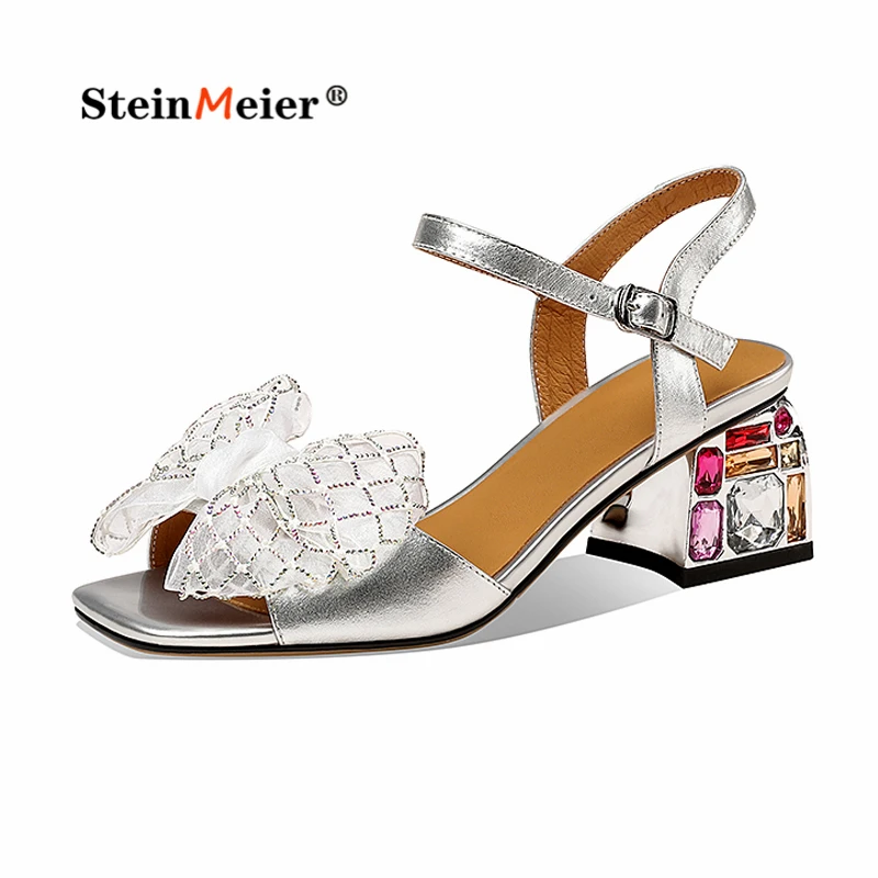 

Босоножки женские из натуральной кожи на высоком каблуке, пикантные сандалии с рельефным узором, туфли-лодочки на толстом каблуке для ночно...