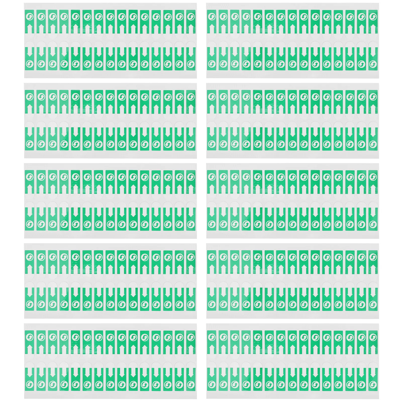 Фото 1000 шт. наклеек-стрелок для запечатывания пакетов, съемные клейкие наклейки-стрелки для маркировки направления вскрытия конвертов №4