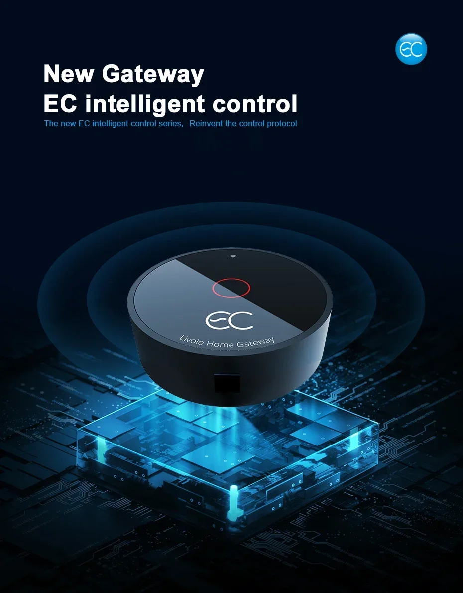 Фото Умные выключатели LIVOLO, подключаемые к EC Smart Gateway – управление через приложение, Google Home, Alexa и Алису для умных домашних устройств. №3