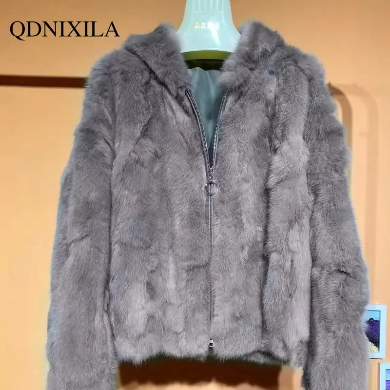 Winter Coat for Women 2022 Fur Coat Women New Rabbit Leather Fur Coat  Fashion Short Fur Warm Coat Fur Coat Jacket Women