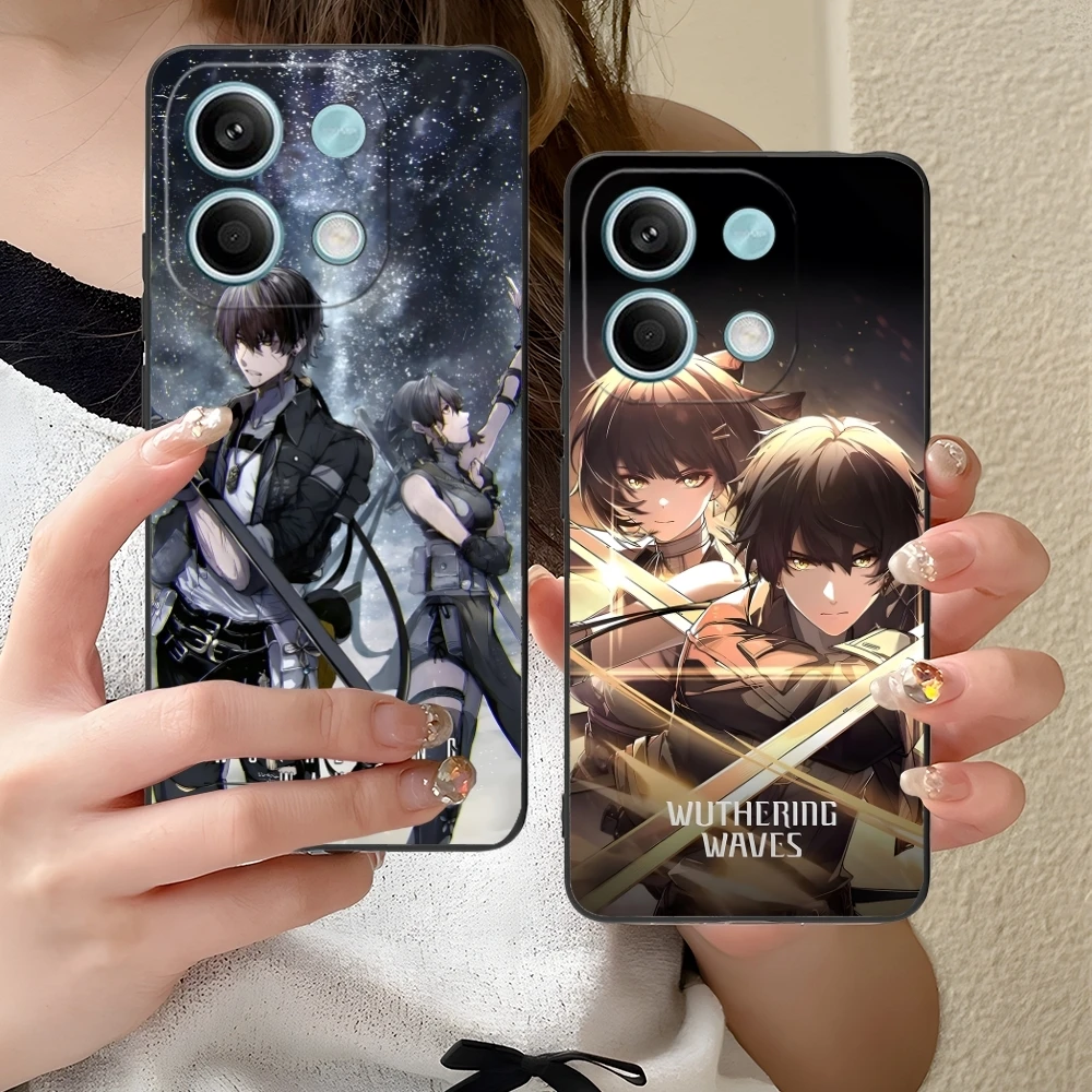 Wuthering волны Rover чехол для мобильного телефона Xiaomi Redmi Note 13 12 11 10 9 8 7 6 S A Pro Lite Plus 5G