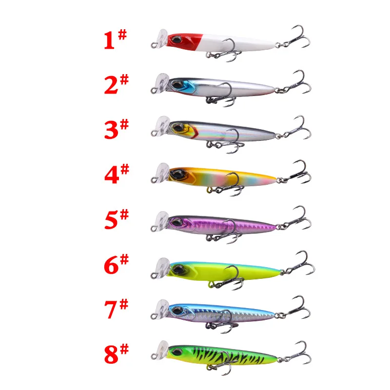 

X0011 Choking Water Luya Minnwo Ultra-far Throwing White Submerged Bait Simulation Fake Bait Upturned Mouth Freshwater Seawater