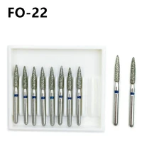 10pcsbox dental lab diamond burs drill medium fg 1 6mm for high speed handpiece turbine dentist tool fo 22