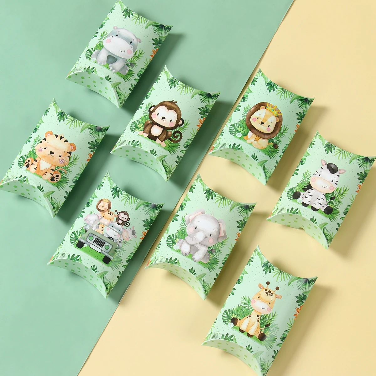 8 шт. детская упаковочная коробка Джунгли