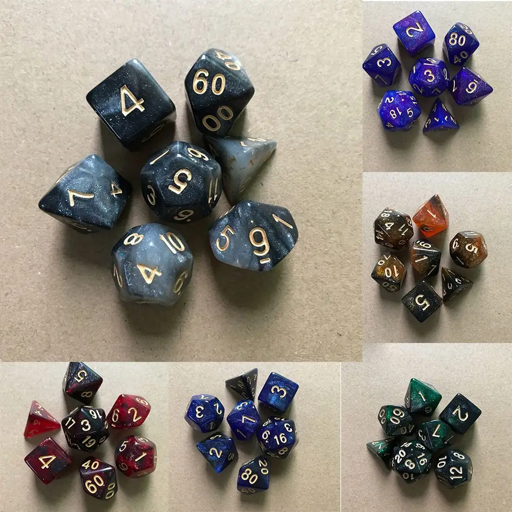 

Многогранные развлекательные игрушки, аксессуары для игр, аксессуары для игр, набор костей звездного неба