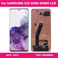 original 6 2amoled s20 screen for samsung galaxy s20 display lcd touch screen digitizer g980 g980f replacement s20 with frame