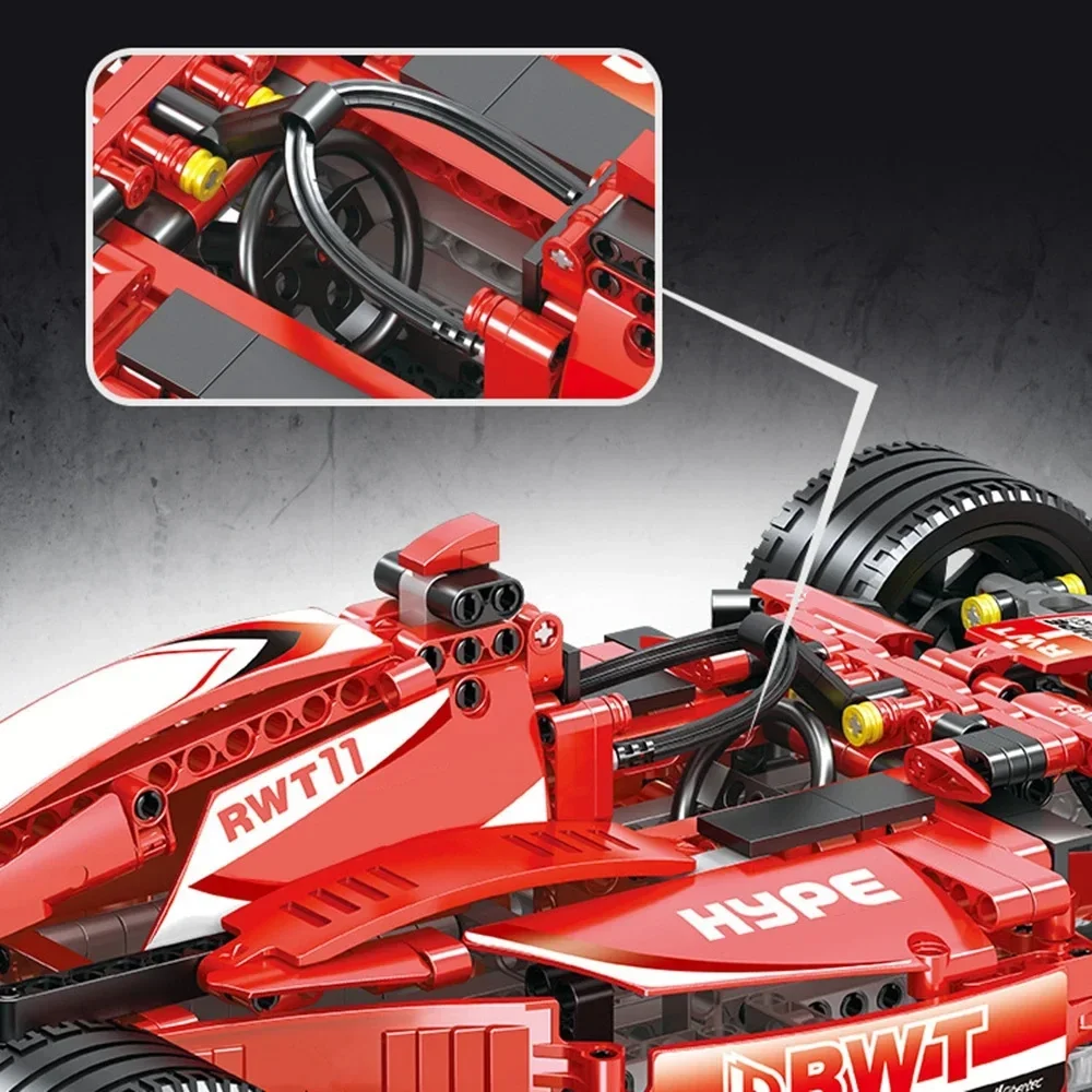 1280 шт. технические радиоуправляемые блоки F1 гоночный автомобиль формула 1