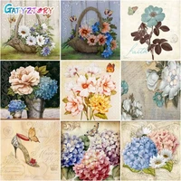 gatyztory%c2%a0painting by number acrylic paint diy handworks flowers painting for home decor on canvas painting for wall art 40x50cm
