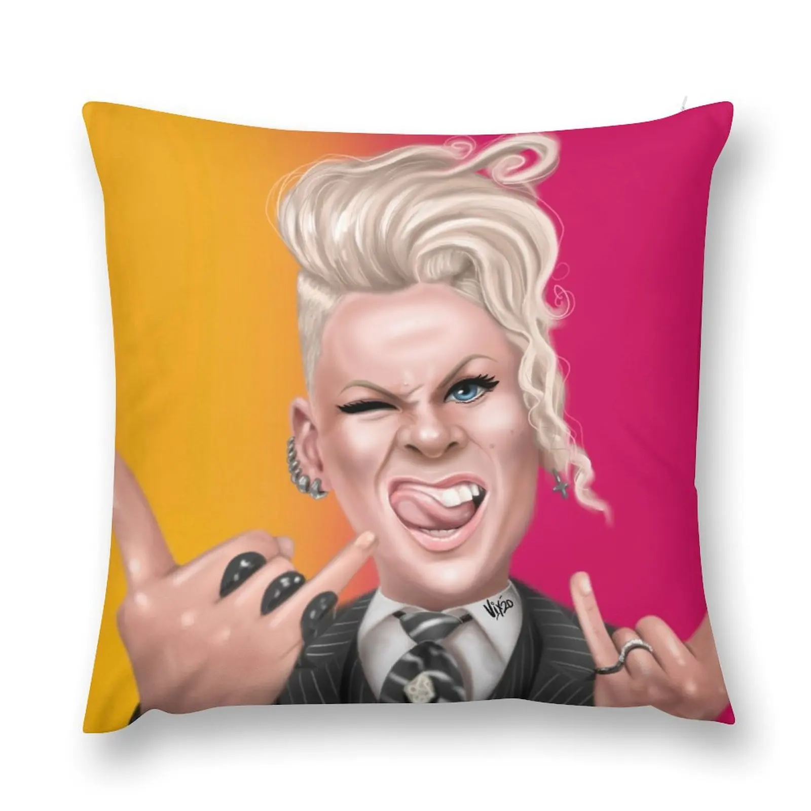 Декоративная Подушка-наволочка со звездой