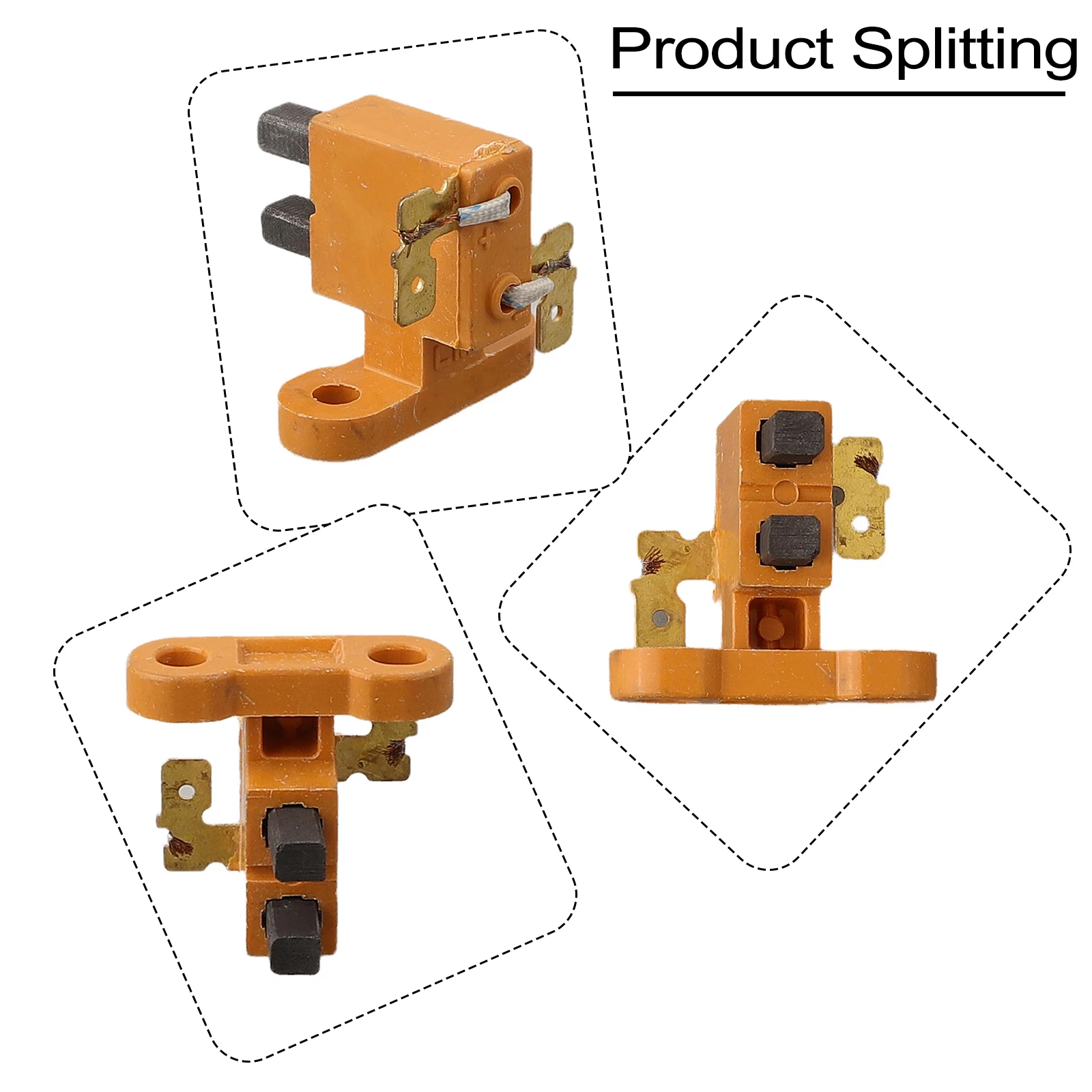1 шт. держатель угольной щетки бензинового генератора 168/188F для Китая 2-3 кВт и GX390 5-8
