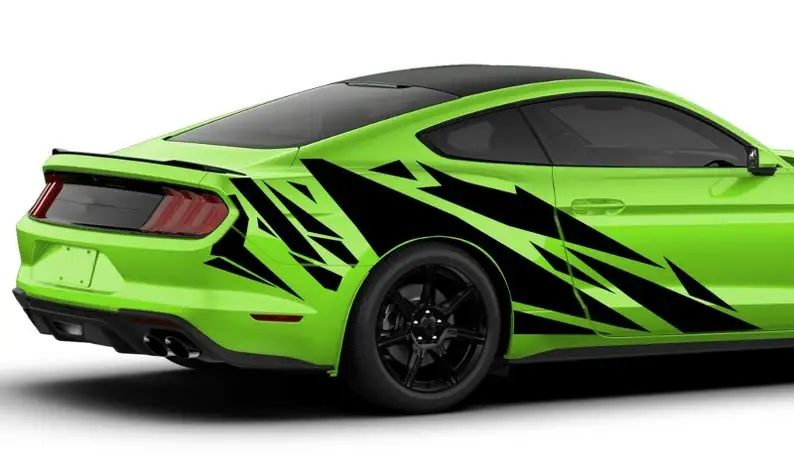 X2-62x47 in - MUSTANG Side геометрический спортивный дизайн графическая наклейка 2001 2022 |