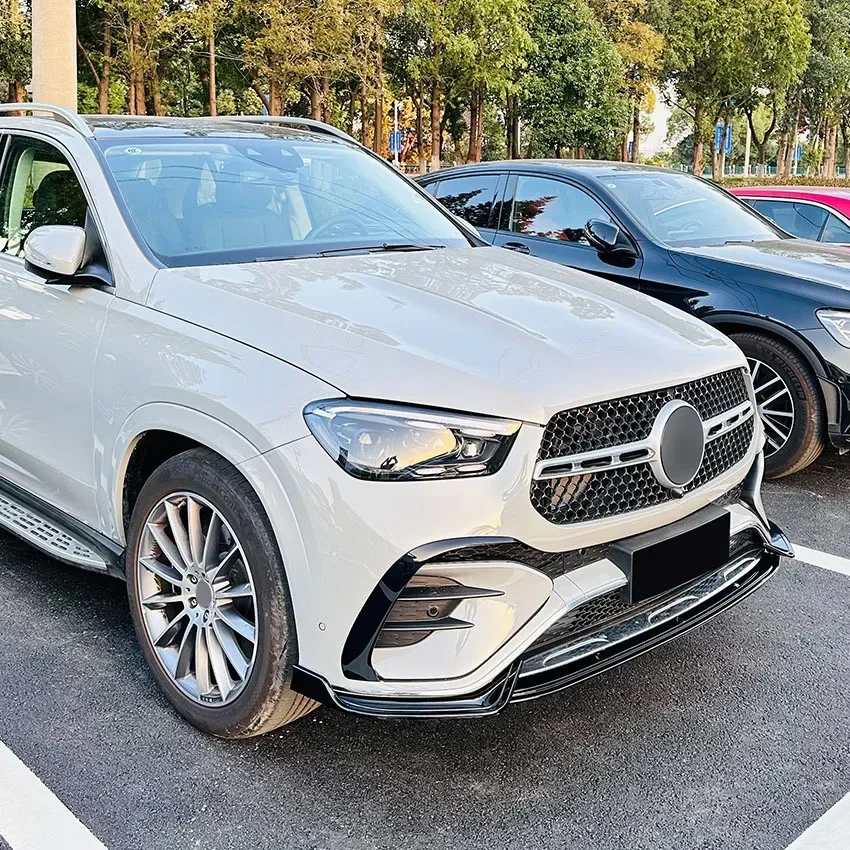 Фото Накладка на передний бампер для Mercedes-Benz GLE Coupe W167 C167 AMG 2024+ (спойлер, нижний диффузор, защитная накладка) №3