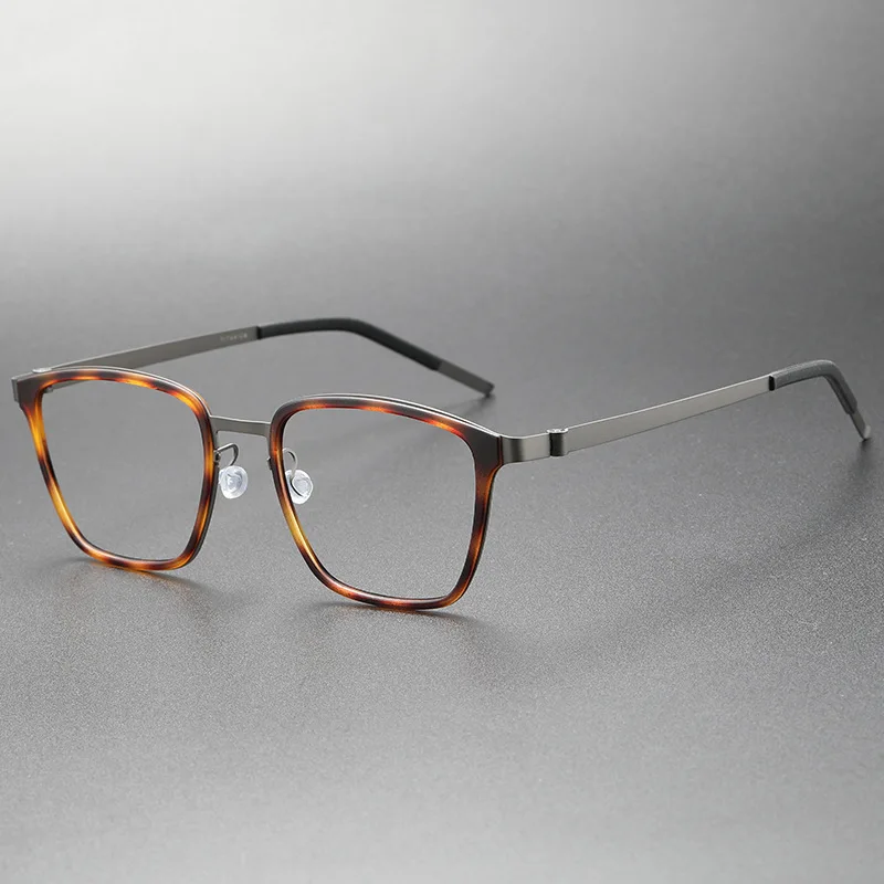 Denmark Brand Titanium Glasses Frame Men Women Square Screwless 9749 Myopia Optical Eyewear Prescription Eyeglasses 2023 Design |