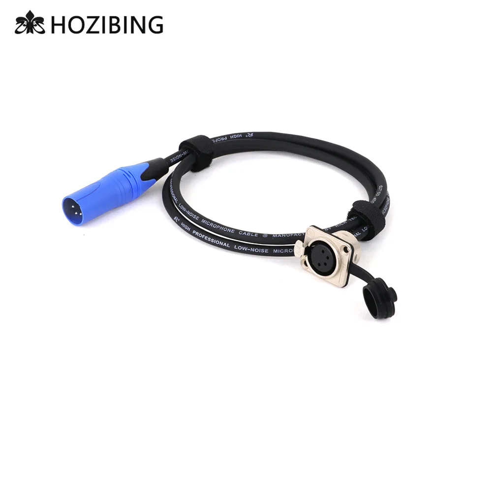 4-контактный разъем XLR к разъему для крепления на панели удлинительный кабель