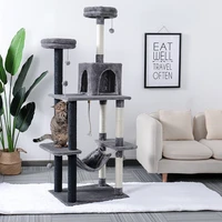 domestic delivery cat tree condo house furniture sisal scratch posts for cat jumping toy wood kittens pet house play tower condo