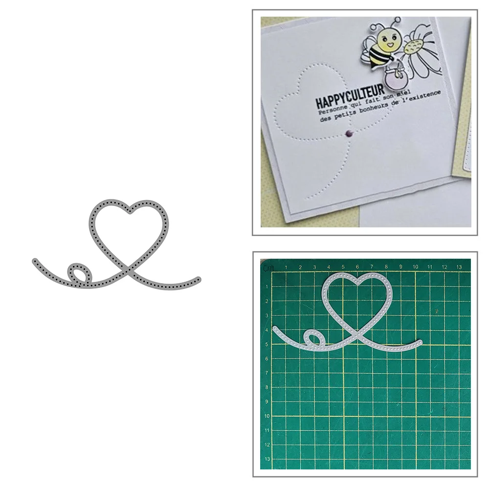 

Flight Heart Frame Metal Cutting Dies for DIY Scrapbook Album Paper Card Decoration Crafts Embossing 2023 New Dies