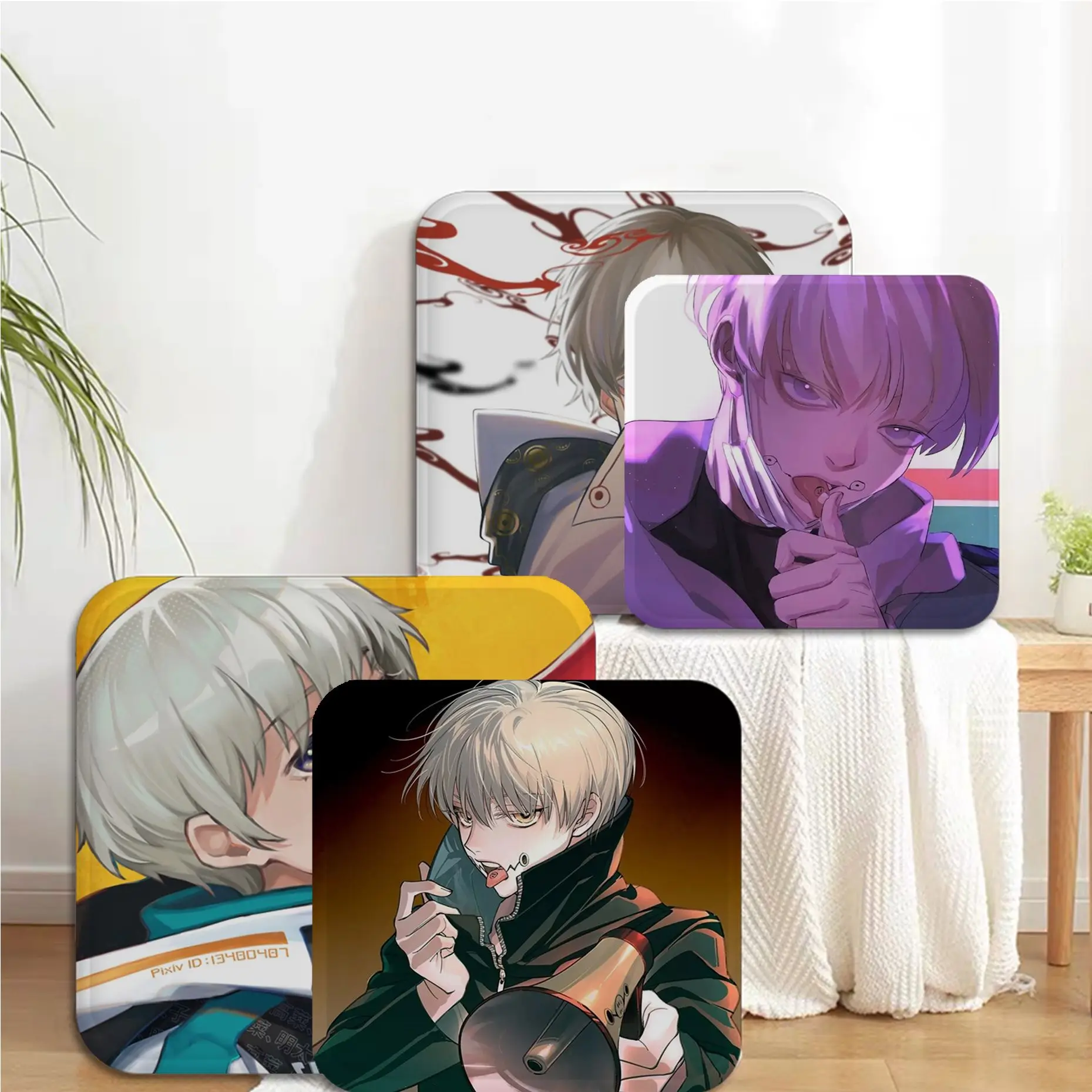 

Jujutsu Kaisen Inumaki Toge Simplicity Dining Chair Cushion Circular Decoration Seat For Office Desk Sofa Decor Tatami