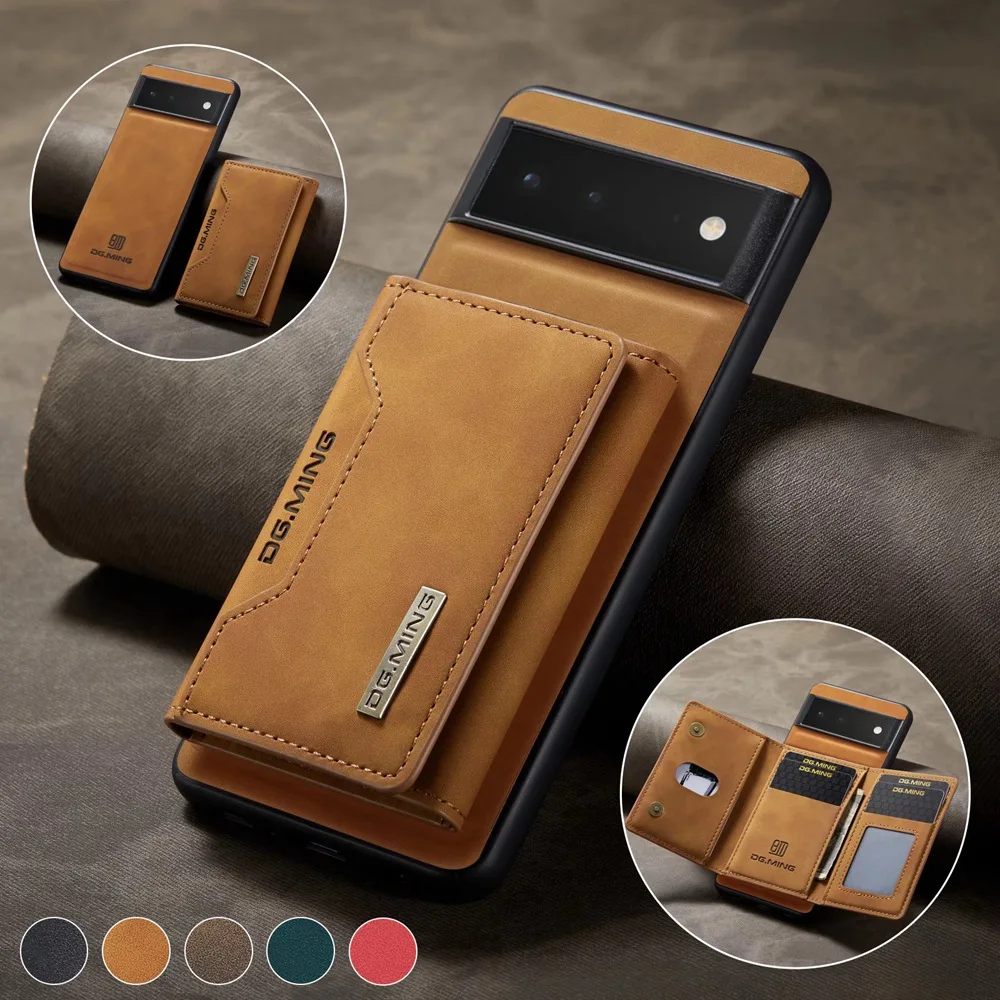 

Case For Google Pixel 6 Pro Pixel 6 Leather Wallet Card Solt Bag Magnetic Case For Google Pixel 5A 5G Phone Cover Fundas