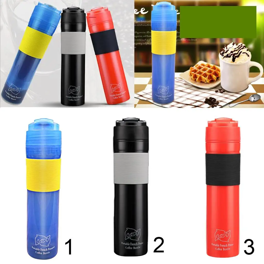 3 Colors Portable Coffee Machine Manual Espresso Maker Travel Mug Cup