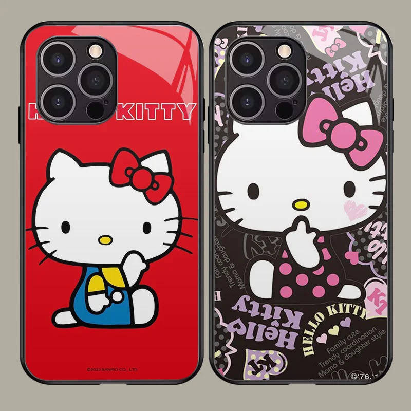 T-56 чехол из закаленного стекла Hello Kitty для Xiaomi POCO F5 M4 F3 F4 GT M3 M6 Pro 5G