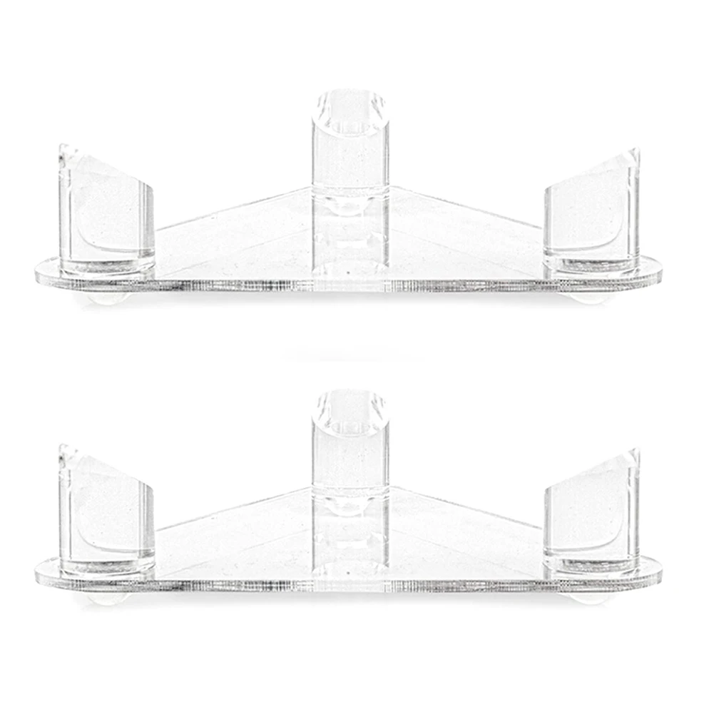 

2pcs Memorabilia Triangle Easy Clean Acrylic Ball Holder Universal Home Stable Heavy Duty Basketball Soccer Display Stand