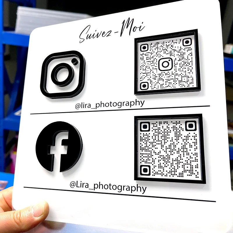 Индивидуальная рекламная панель для социальных сетей QR-код платежный знак с