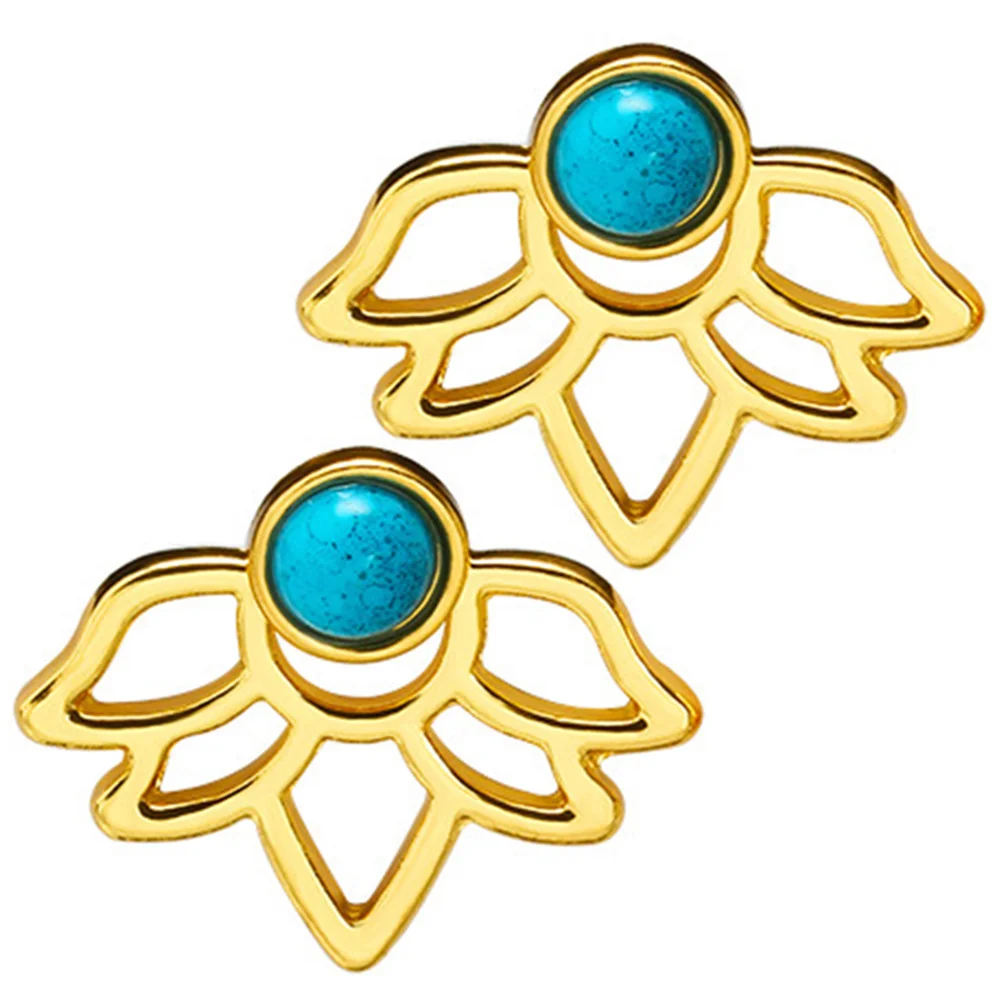 

1 Pair Exquisite Statment Decorative Hollow Floral Aesthetic Earrings Fashion Earrings Vintage Stud Earrings