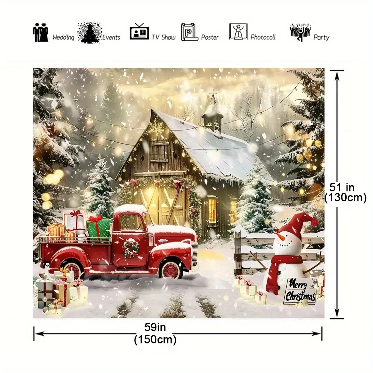 Рождественские Фоновые Баннеры Зимние Снежные Сцены Снеговики И Красные