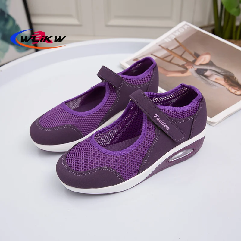 

Женские сетчатые туфли, мягкие дышащие кроссовки на плоской подошве, повседневная обувь, весна-лето 2022