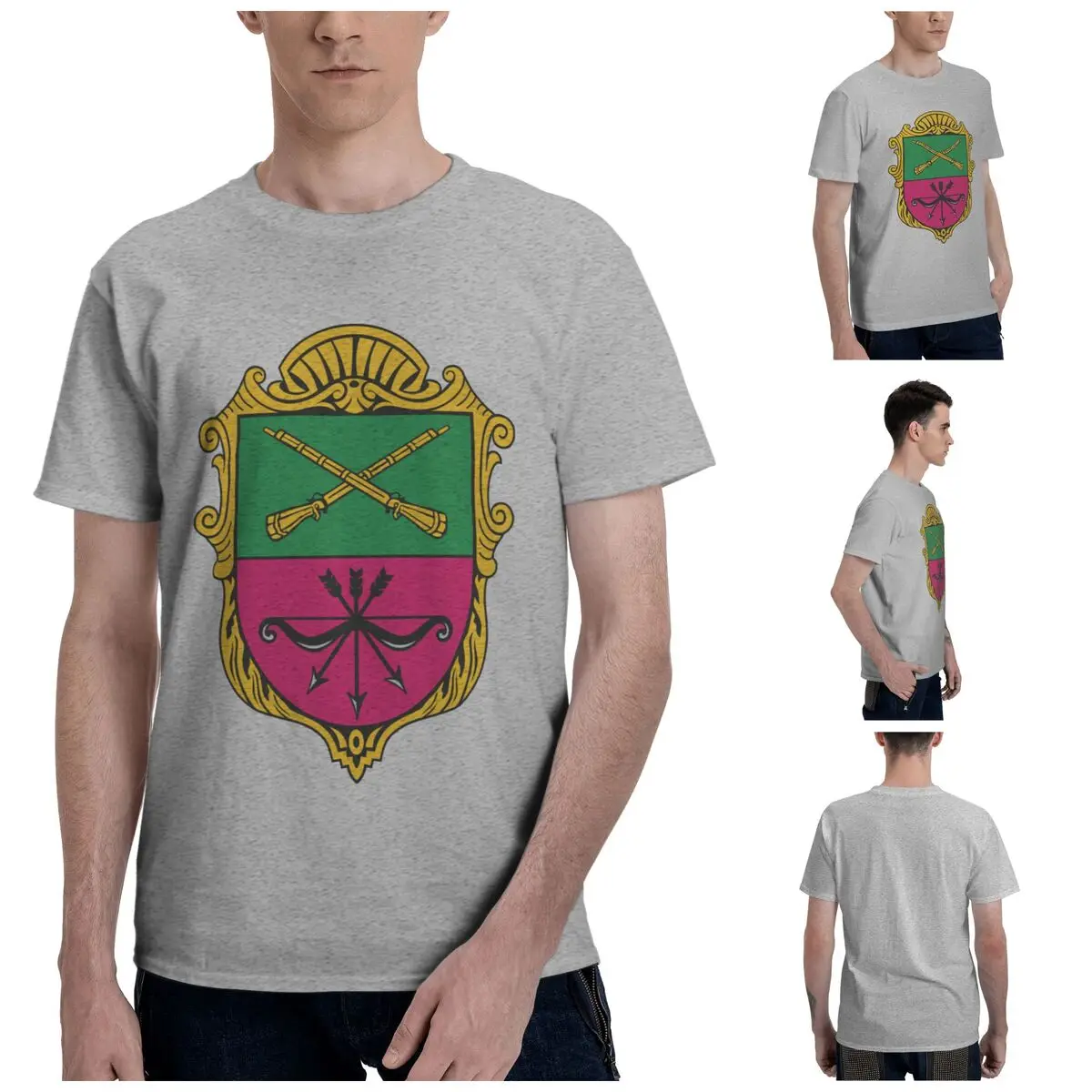 Мужская Базовая футболка с эмблемой Zaboro коротким рукавом R323 креативная