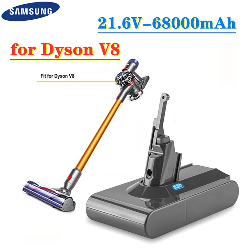

Dyson V8 21.6V 68000mAh Replacement Battery for Dyson V8 Absolute Cord-Free Vacuum Handheld Vacuum Cleaner Dyson V8 Battery