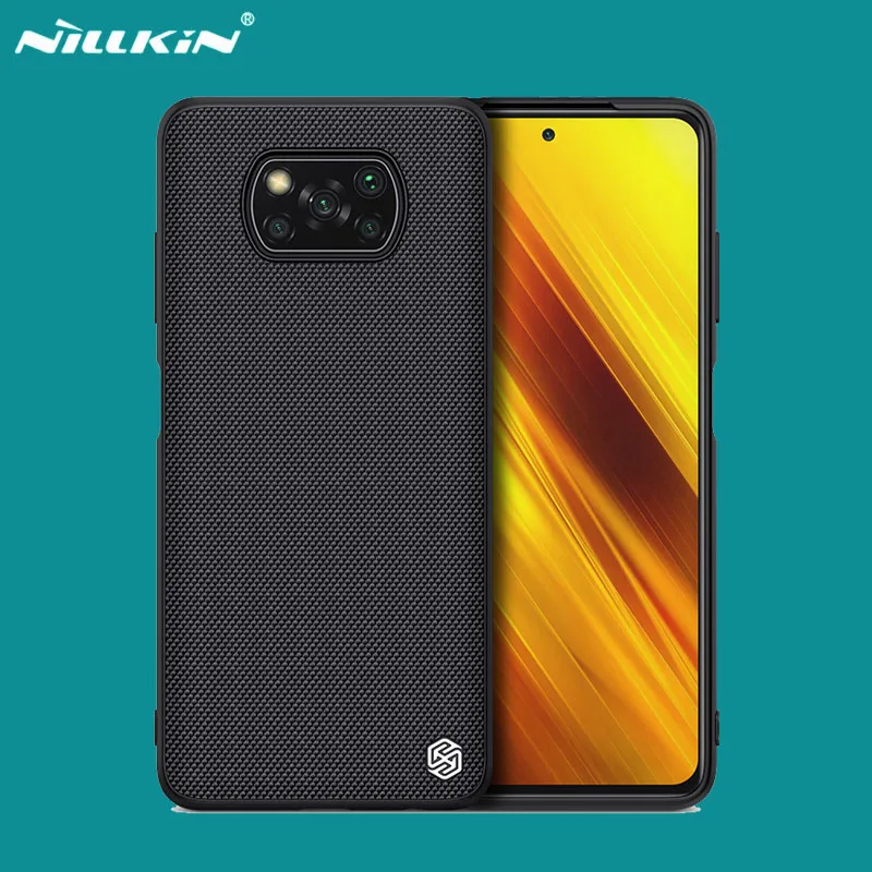 

Cover For Xiaomi Poco X3 NFC X3 Pro Case NILLKIN Textured Nylon Fiber Cases Protector Back Cover For Xiaomi Poco X3 NFC 2020