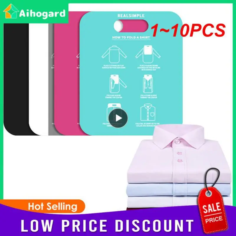 

1~10PCS Creative Clothes Folding Board T Shirts Dress Folder Closet Fold Organizer Quick Save Time Household Essentials