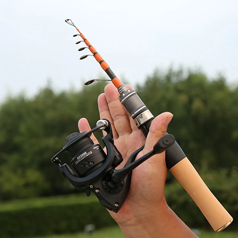 Мини-телескопическая приманка Makou набор одинарная удочка с подъемным ротом