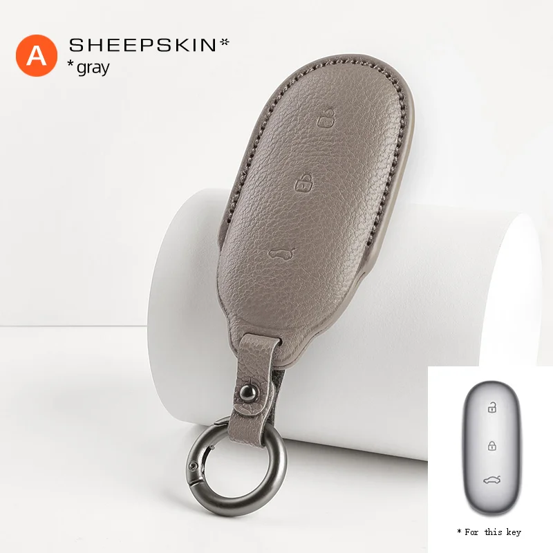 

Умный брелок для ключей LiXiang L9 L8 L7, чехол из овчины с алькантарой, внутренняя защита