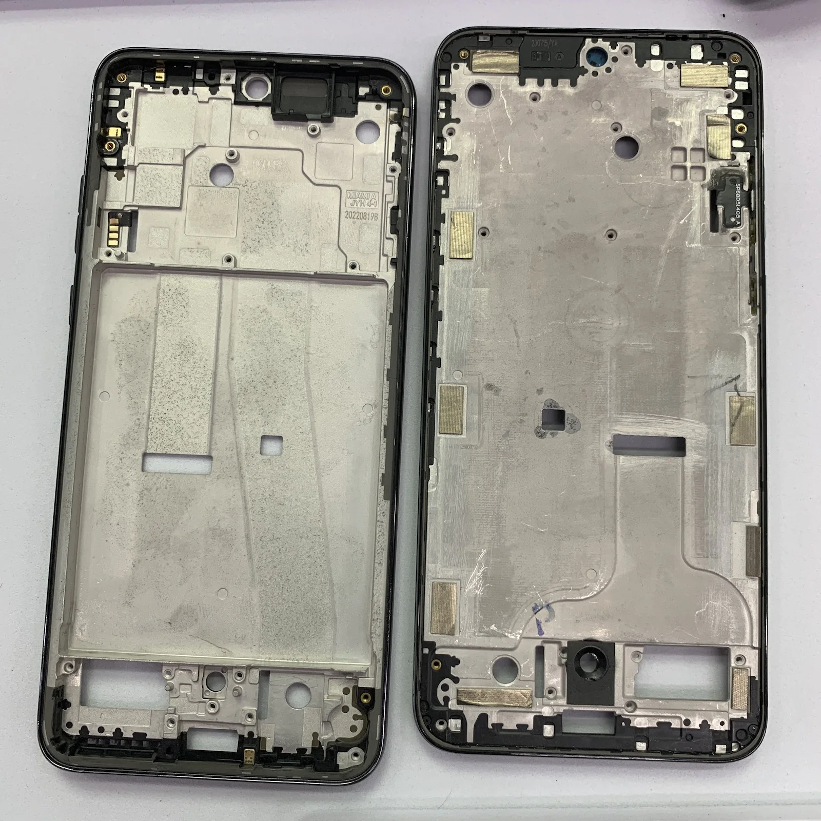 Фото Средняя рамка для Motorola MOTO Edge 30 Neo XT2245-1, корпус средней рамки, передняя рамка ЖК-дисплея, лицевая панель с боковой кнопкой, запасные части №1
