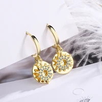 diwenfu 14k gold filled diamond earring for women aros mujer oreja genuine 925 sterling silver garnet dorp earrings orecchini