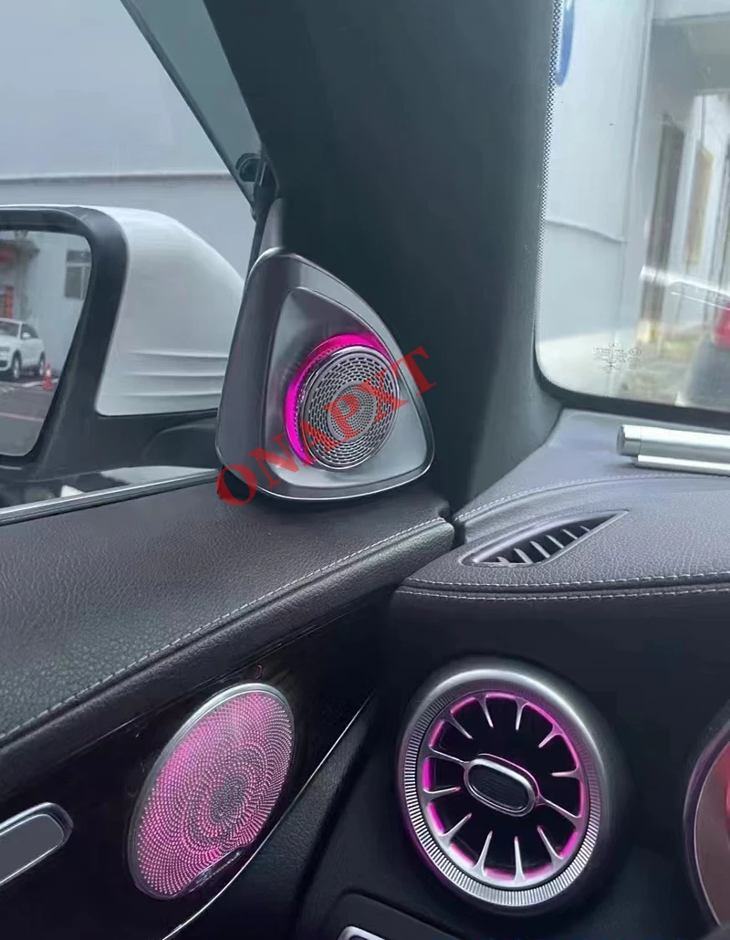 

Ambient Light Car 4D Tweeter MB Rotary treble Luminous Speaker Audio For Benz C/E/S/GLC Class W205 W206 X253 X254 W213 W222 W223