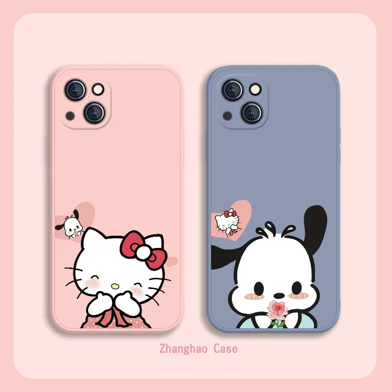 

Hello Kitty Cartoon Kawaii Phone Cases For iPhone 11 12 Pro MAX 6S 7 8 Plus XS MAX 12 13 Mini X XR SE 2020 Cases Funda Coque