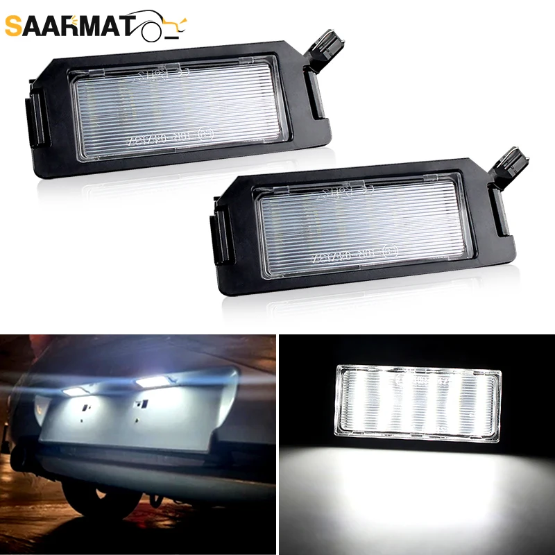 

2 шт. светодиодные лампы номерного знака для Hyundai I10 I20 Ioniq Veloster Genesis Coupe Tiburon Kia Rio Soul Picanto без ошибки