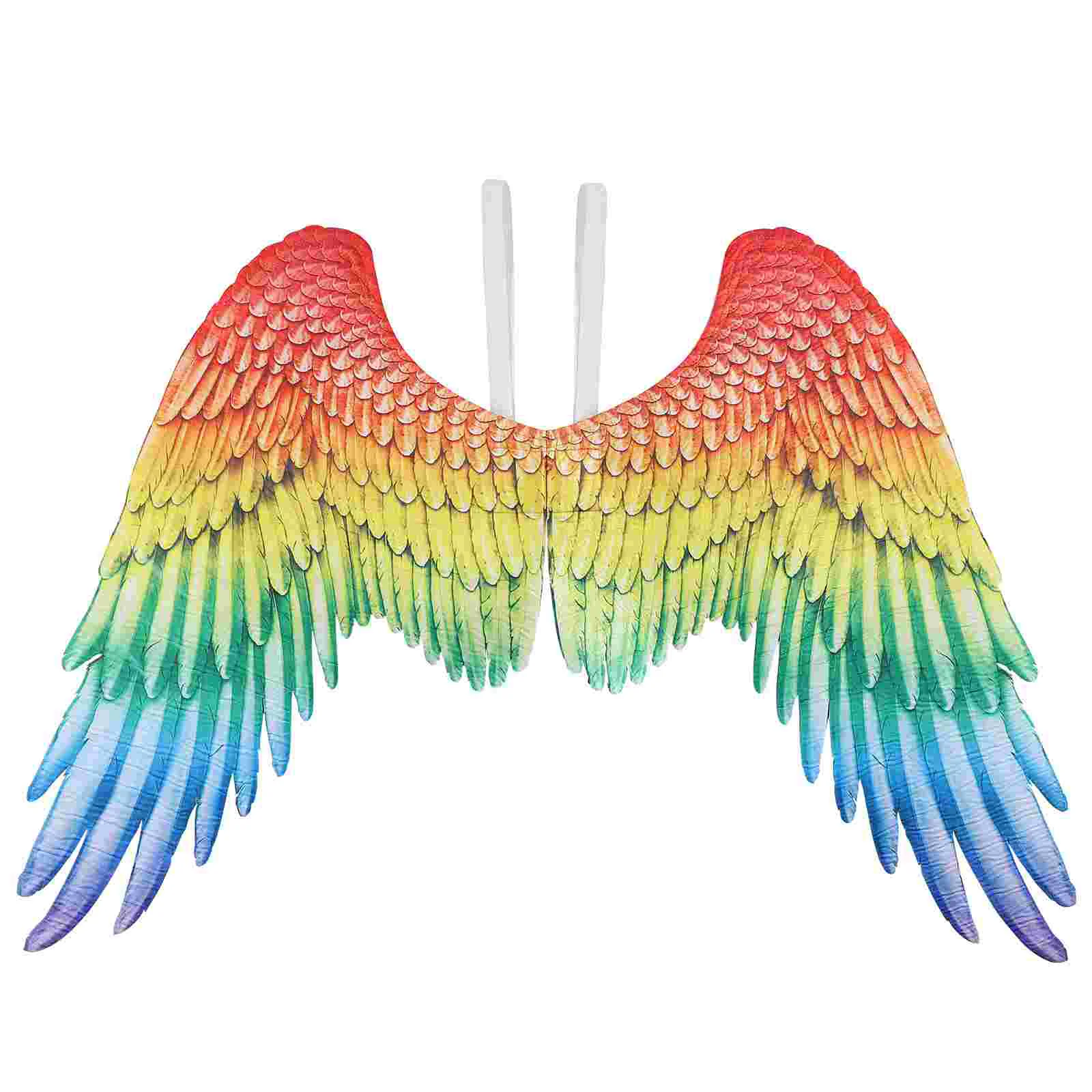 

Amosfun Colorful Angel Wing Cosplay Performance Prop Rainbow Wings Spread Angel Wing Carnival Fancy Dress Accessory