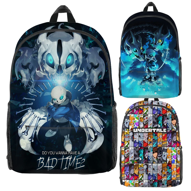 

UNDERTALE Sans And Papyrus Backpack 3D Print Student Back to School Bag Men Women Laptop Rucksack Kids Waterproof Rucksack