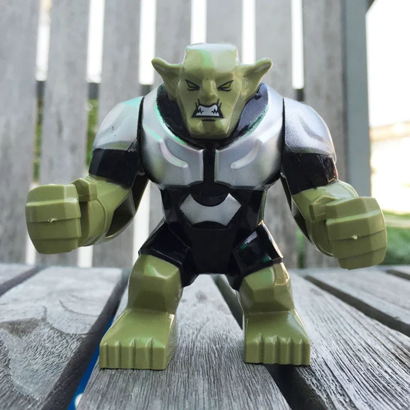Фото Аниме Фигурка Marvel Mini Block Мстители Супер Герой Халк Анnihilator Сборочный блок Ручная работа Игрушка для мальчиков Детский подарок №2