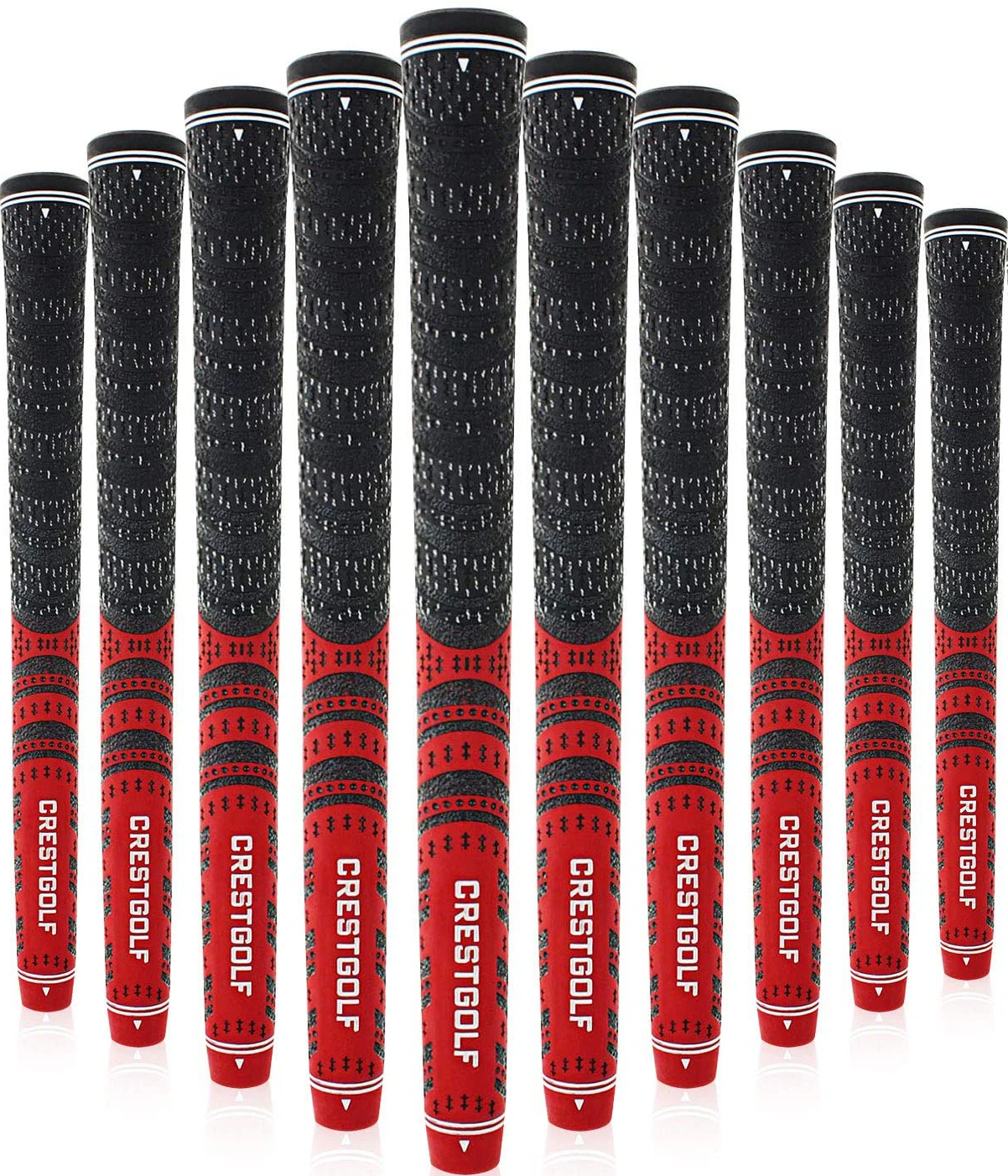 

Crestgolf 10pcs / Pack Rubber Golf Club Grips Midsize Grips Iron Club 60R Carbon Yarn Anti-skid Golf Wood Grips